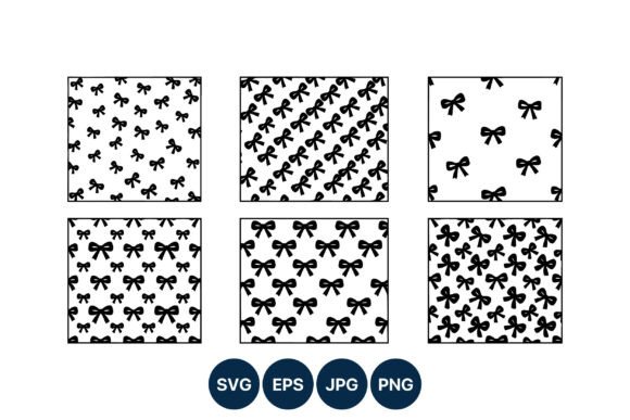 Black White Bow Pattern Vector: Design Essentials