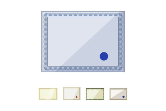 Blank Certificate Template for Award and Recognition