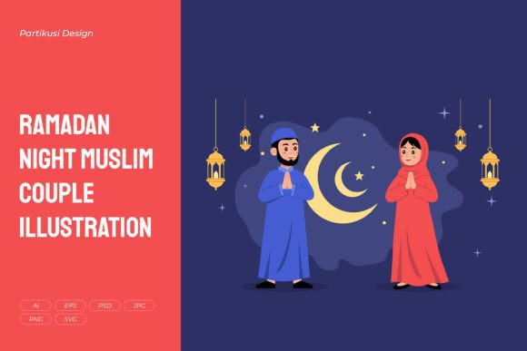 Capturing the Spirit of Ramadan: The Art and Impact of Modern Islamic Couple Illustrations