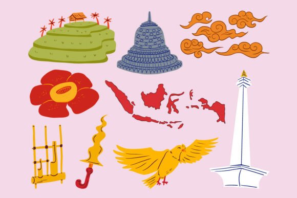 Colorful Indonesia Culture Illustration: A Visual Journey