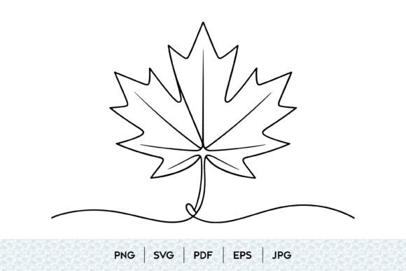 Elevating Brand Aesthetics with Maple Leaf One Line Art