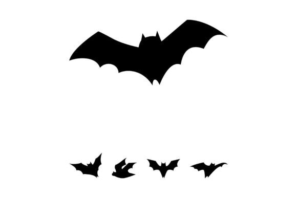 Flying Bat Silhouettes Creating a Spooky Atmosphere