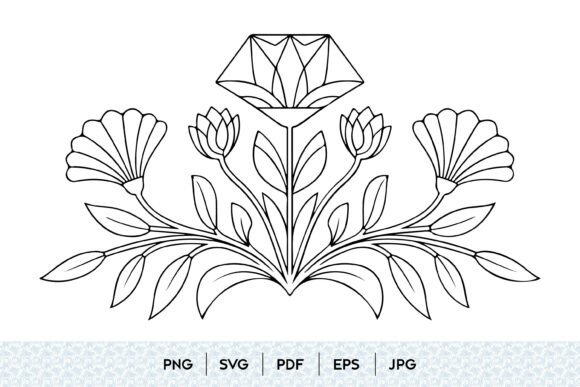 Mastering the Art of Design with Floral Diamond Frame SVG Files