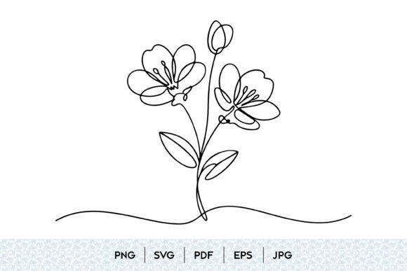 Minimalist Floral One Line Art: Design & Use