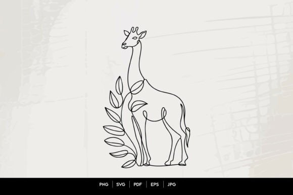 Minimalist Giraffe Line Art SVG Guide