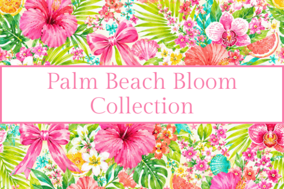 Palm Beach Bloom Watercolor Clipart