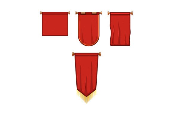 Red Banners and Flags Vector Set: A Versatile Toolkit for Designers