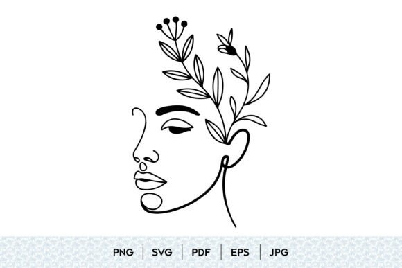 The Art of the Abstract Woman Face Floral Line Art: A Visual Language for Modern Design