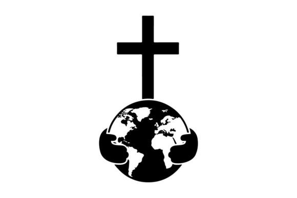 Transforming Creative Visions with the Cross Symbol on Cracked Earth Globe Representation