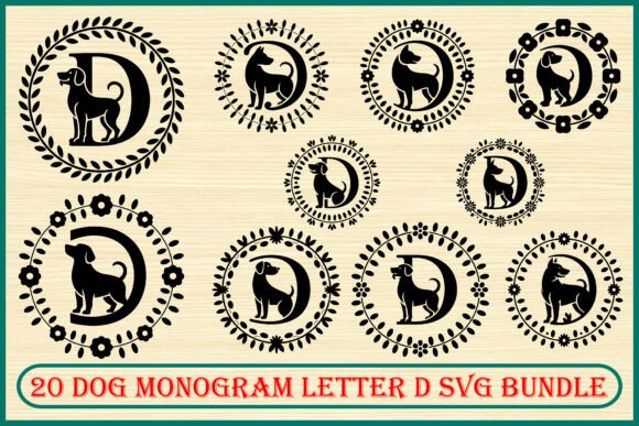 Unlocking Creativity: The Ultimate Guide to the 20 Dog Monogram Letter D Bundle