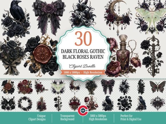 Unlocking the Aesthetic: The Ultimate Guide to Dark Floral Gothic Clipart