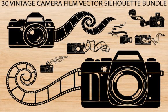 Vintage Camera Film Silhouette Bundle: A Guide to Retro Design