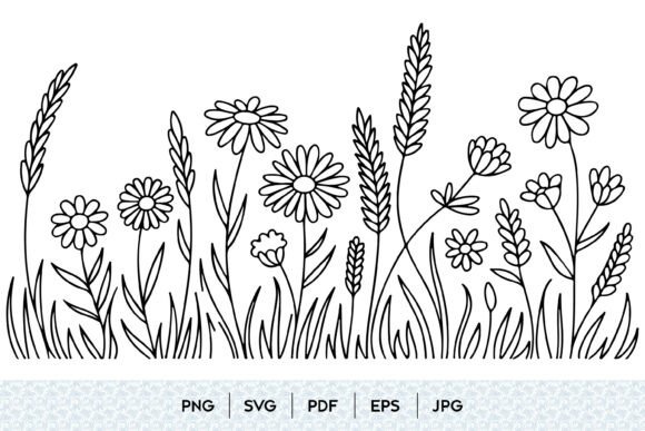 Wildflower Meadow Line Art: A Strategic Asset for Visual Branding